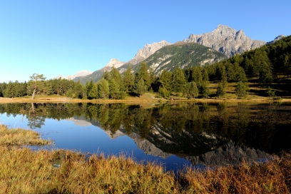 Landschaft mit See in der Region von Suol im Unterengadin Landschaft mit See in der Region von Suol im Unterengadin