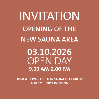 Opening of the new Sauna