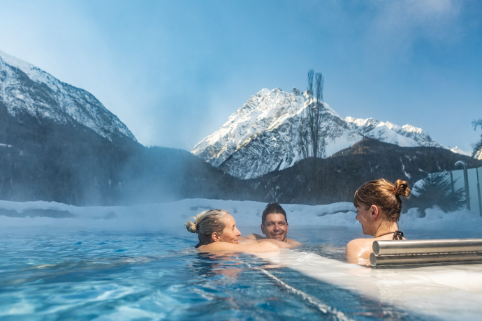 Panoramabecken im Winter