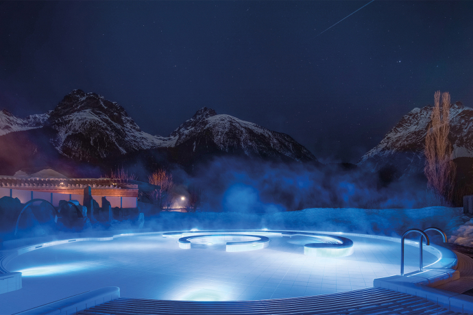 Winternacht im Panoramabecken